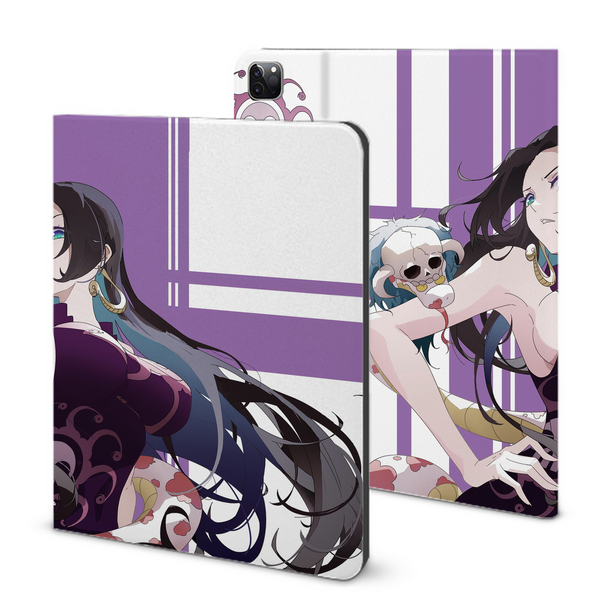 ワンピース ONE PIECE IPad ケース ブック型 PUレザー TPU 耐衝撃 軽量 薄型 ペン収納なし 全面保護 IPad 各モデル対応